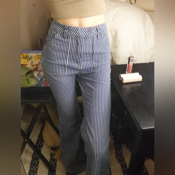 Striped Bell-Bottom Jeans | Forever 21 - Picture 12 of 15